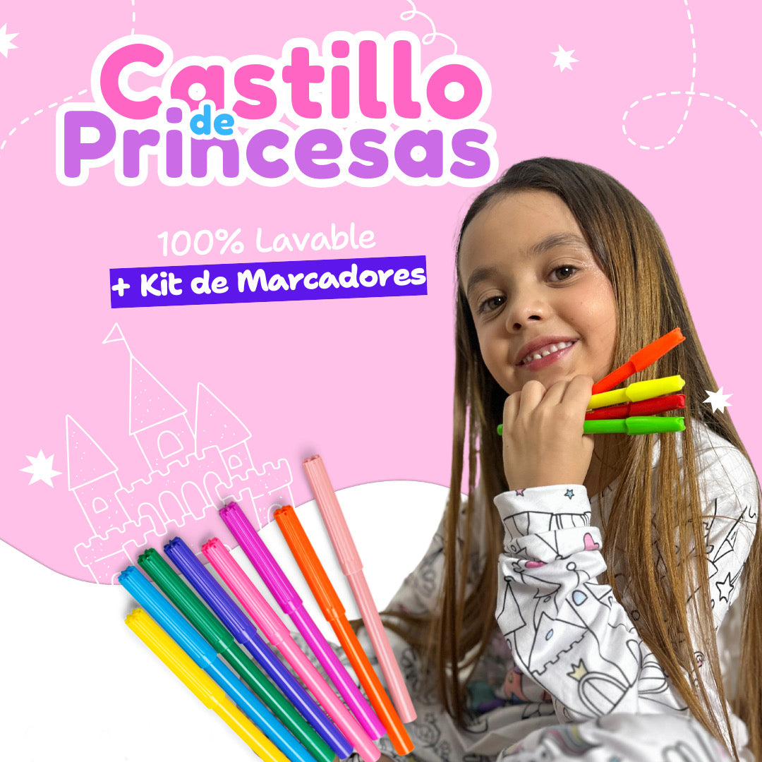 KIT Pijama + 12 Marcadores Lavables