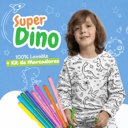KIT Pijama + 12 Marcadores Lavables